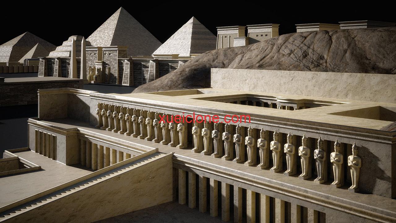 埃及金字塔KitBash3D Egypt1