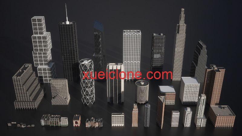 现代城市KitBash3D Every city5