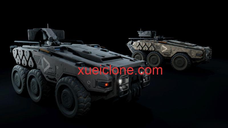 虚幻5ue5科幻军事载具SciFi Military APC5