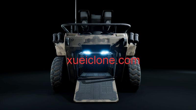 虚幻5ue5科幻军事载具SciFi Military APC6