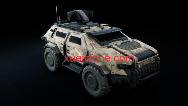 虚幻5ue5科幻军车SciFi Military Car4