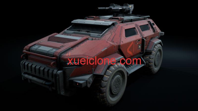 虚幻5ue5科幻军车SciFi Military Car5