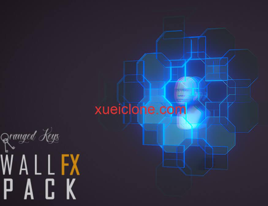 虚幻5ue5科幻墙Wall FX pack1