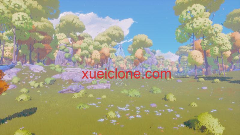 虚幻5ue5二次元自然风场景Stylized Colorful Nature Pack2