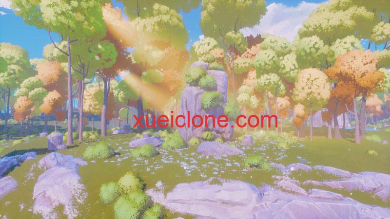 虚幻5ue5二次元自然风场景Stylized Colorful Nature Pack3