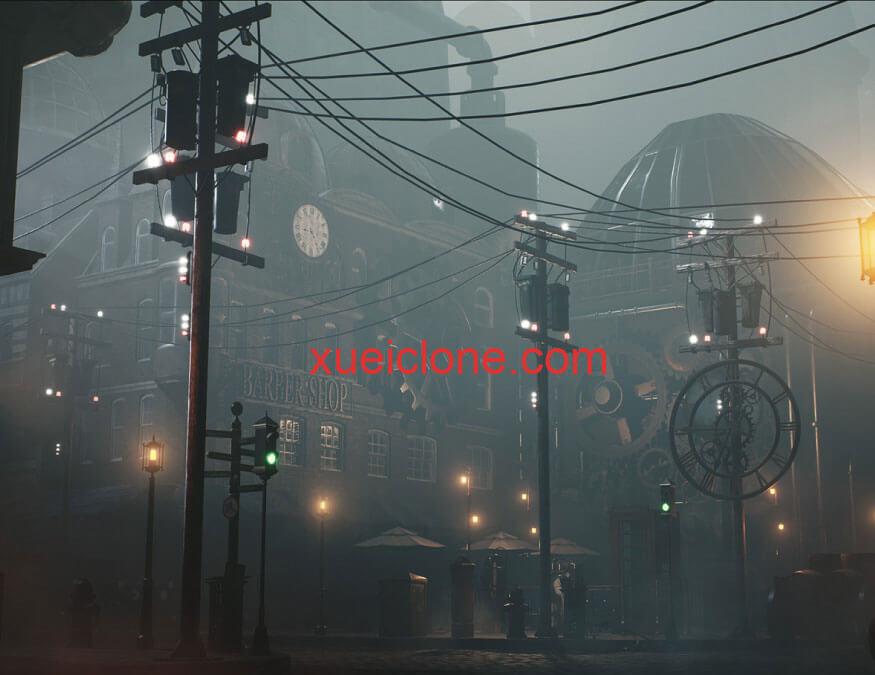 虚幻5ue5维多利亚小镇SteamPunk Victorian Environment Megapack1