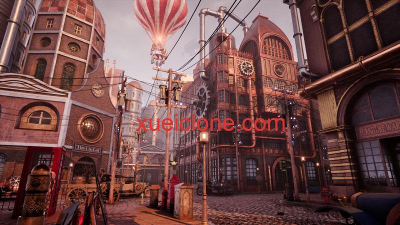 虚幻5ue5维多利亚小镇SteamPunk Victorian Environment Megapack7