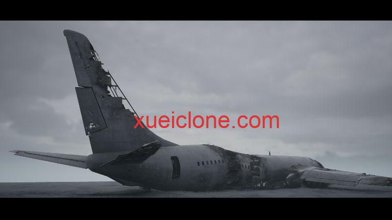 虚幻5ue5坠毁的飞机Crashed Airliner2