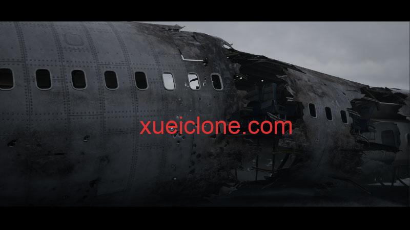 虚幻5ue5坠毁的飞机Crashed Airliner4