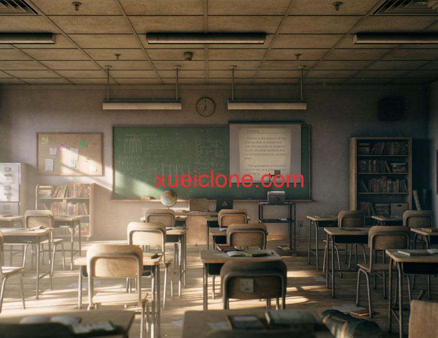 虚幻5ue5废旧学校教室Old Classroom1