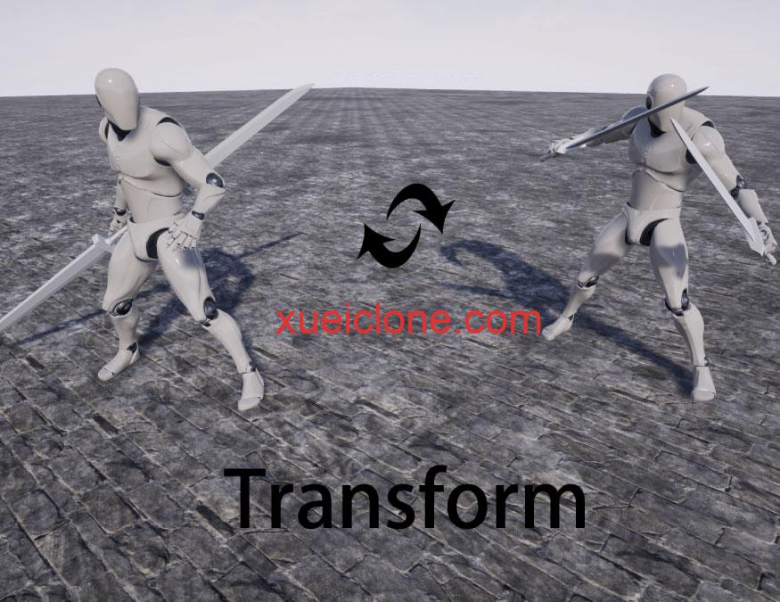 虚幻5ue5枪刃转双刀动作Conversion Animset ( TwinSword & TwinBlades)1