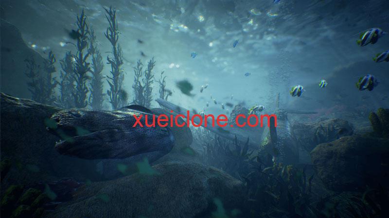 虚幻5ue5海底飞机废墟Ocean Floor Environment4