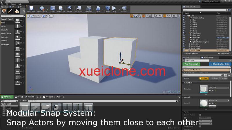 虚幻5ue5物体对齐系统Modular Snap System2