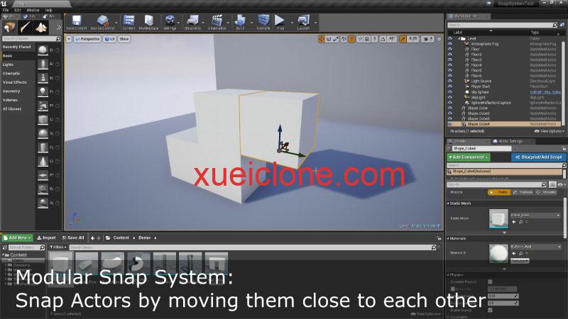 虚幻5ue5物体对齐系统Modular Snap System4