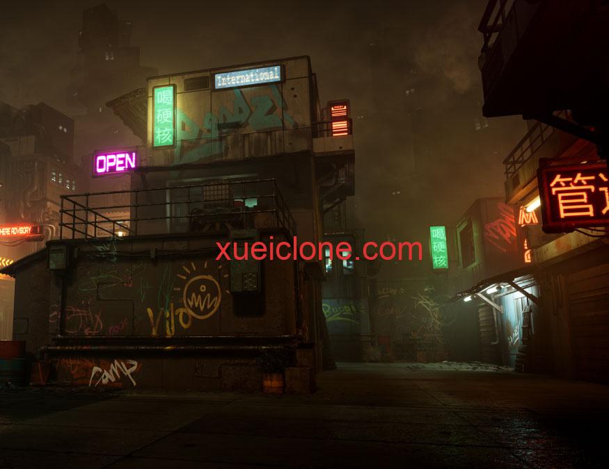 虚幻5ue5赛博朋克环境套装Cyberpunk Environment Kitbash Set1