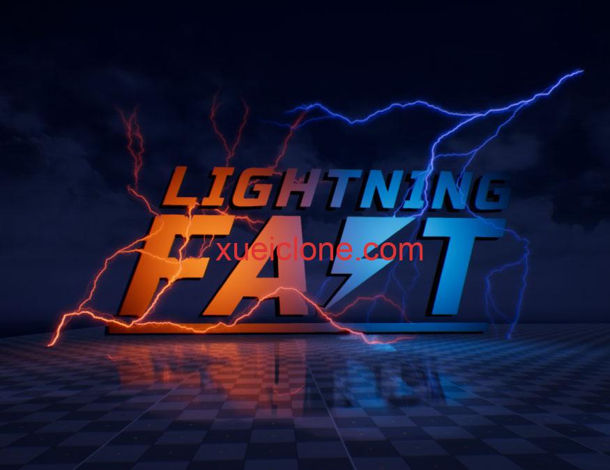 虚幻5ue5闪电缠绕交互粒子特效蓝图Lightning Fast1