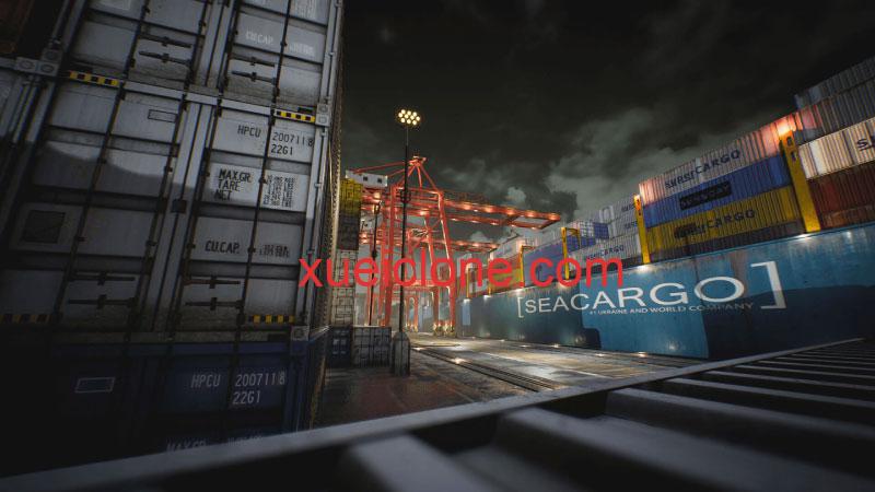 虚幻5ue5集装箱场景Container Yard Environment Set2