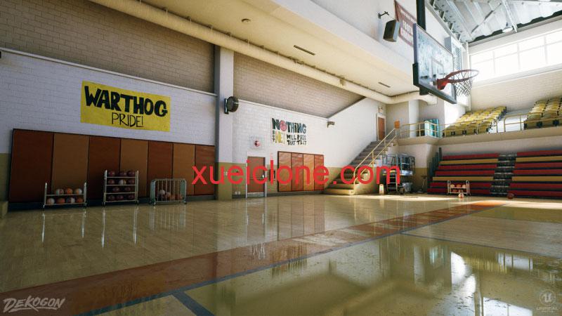 高中篮球馆High School Basketball Gym3