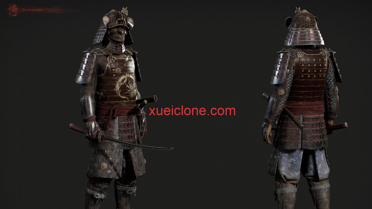 虚幻5ue5Zbrush日本武士Japanese Samurai2