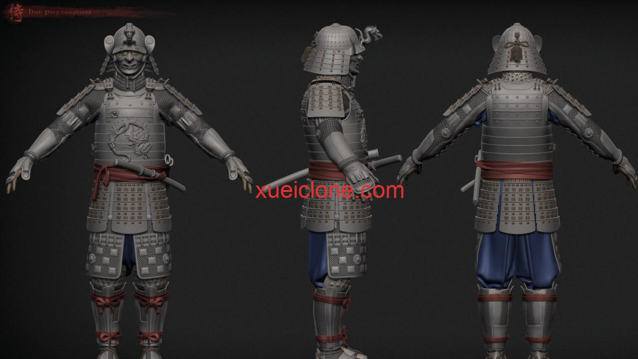 虚幻5ue5Zbrush日本武士Japanese Samurai4