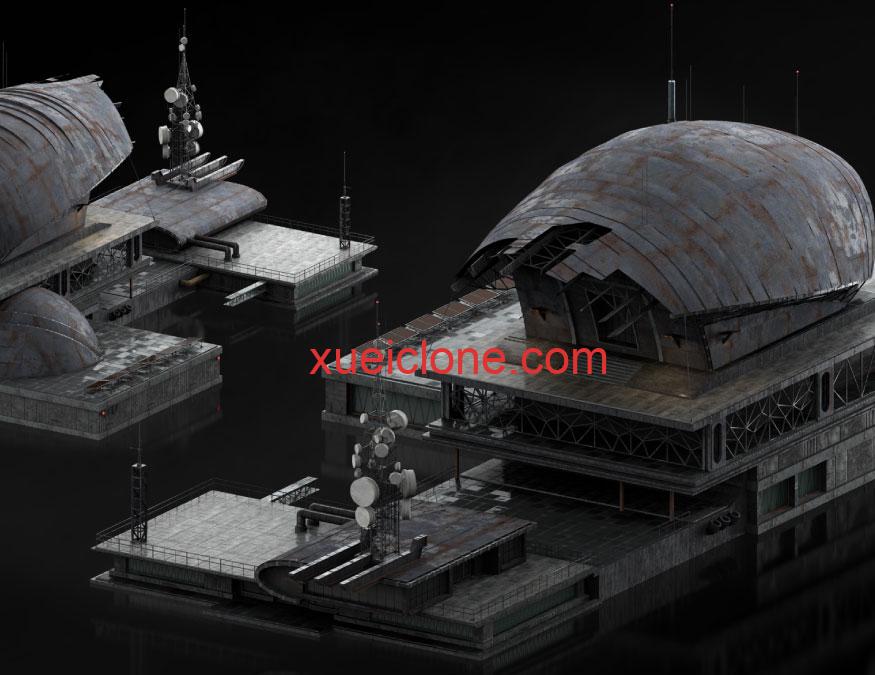 重金属城市模型建筑KitBash3D Heavy Metal1